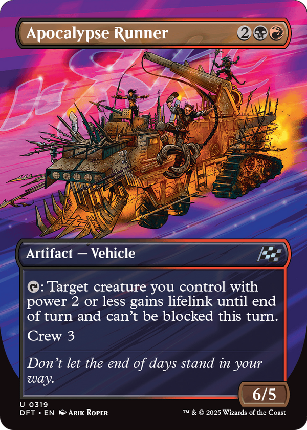 Apocalypse Runner (Borderless) (DFT-319) - Aetherdrift Foil