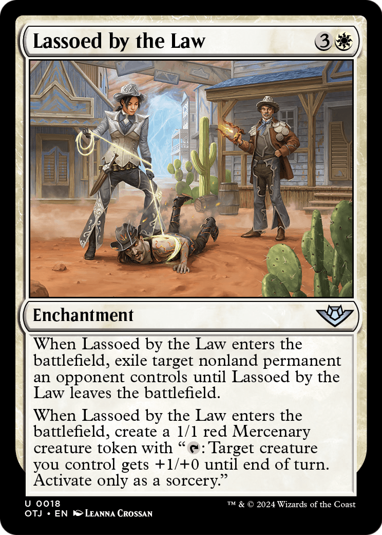 Lassoed by the Law (OTJ-018) - Outlaws of Thunder Junction Foil