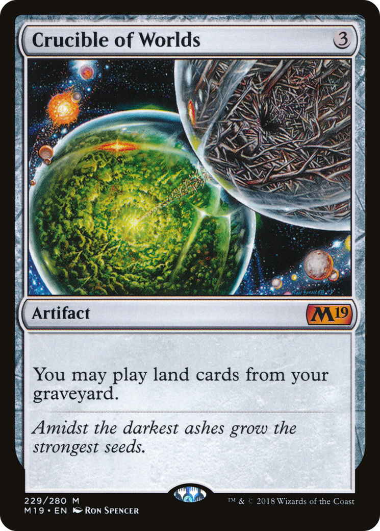 Crucible of Worlds (M19-229) - Core Set 2019 Foil