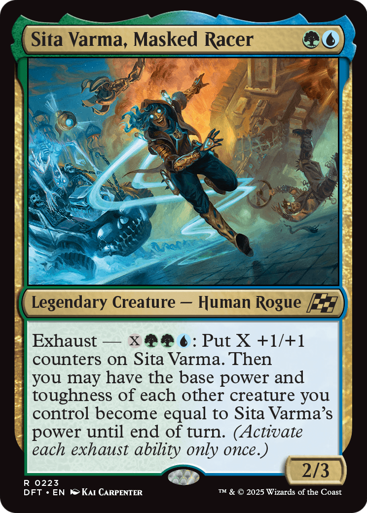 Sita Varma, Masked Racer (DFT-223) - Aetherdrift Foil