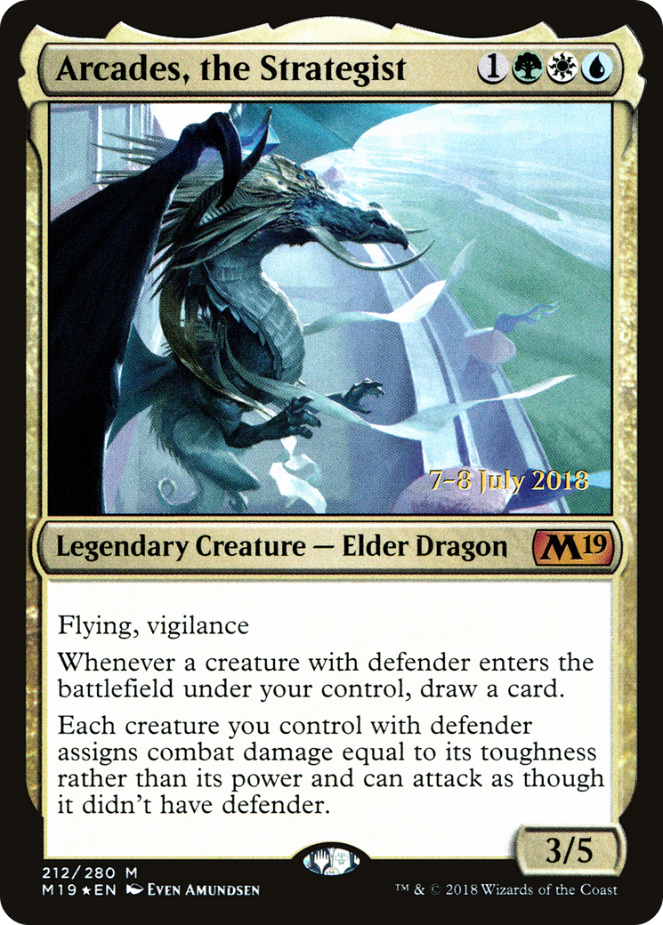 Arcades, the Strategist (PRE-212) - Core Set 2019 Promos Foil