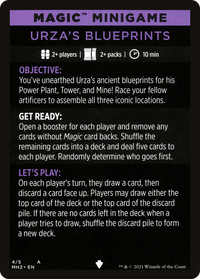 Urza's Blueprints (minigame) // Urza's Blueprints (cont'd) (MMH2-004) - Modern Horizons 2 Minigames Foil