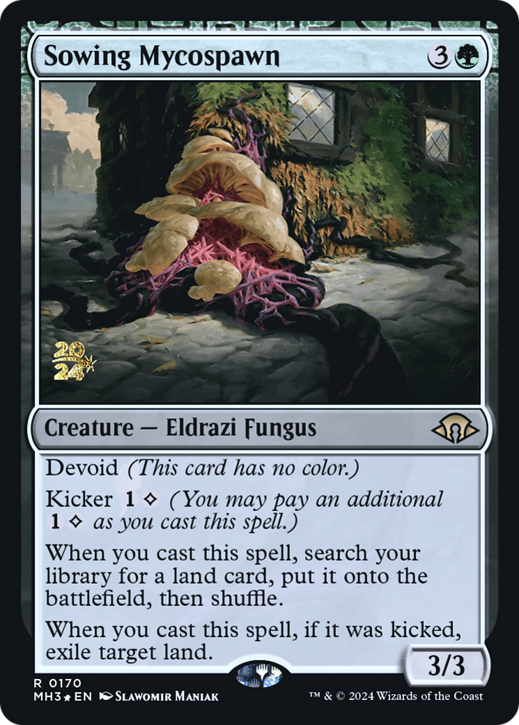 Sowing Mycospawn (PRE-170) - Modern Horizons 3 Promos: (devoid) Foil