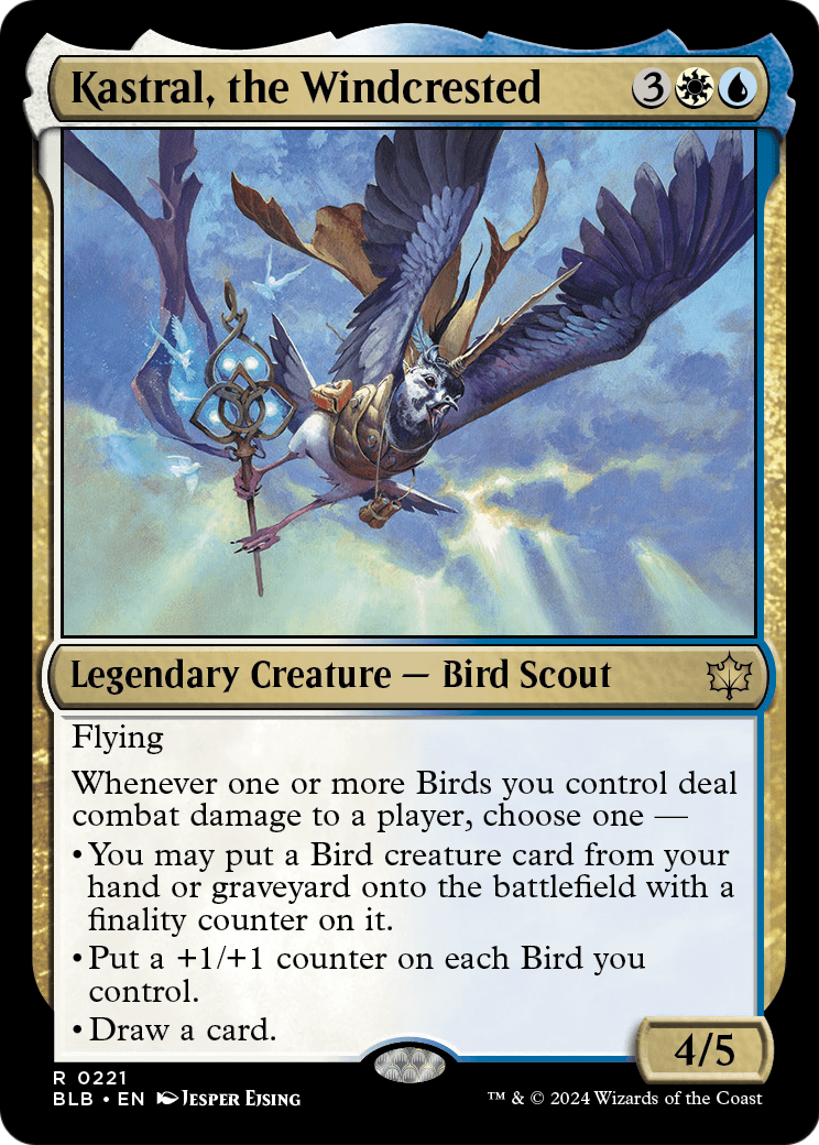 Kastral, the Windcrested (BLB-221) - Bloomburrow Foil