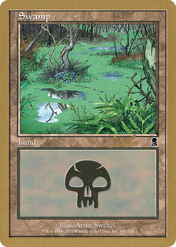 Swamp (340) - 2002 Carlos Romao (ODY) (WCD-) - World Championship Decks 2002