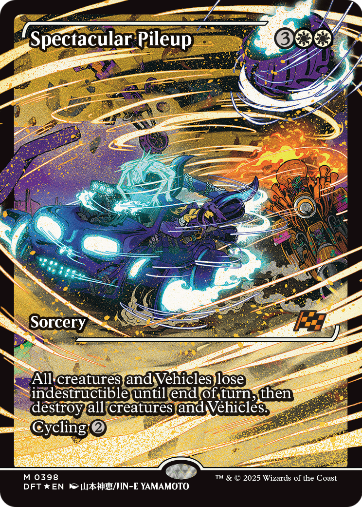 Spectacular Pileup (Showcase) (DFT-398) - Aetherdrift: (Showcase) Foil