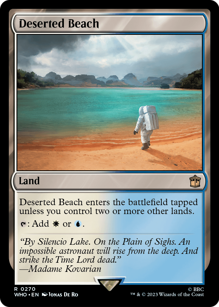 Deserted Beach (WHO-270) - Doctor Who Foil