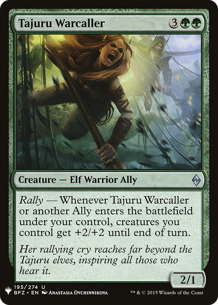 Tajuru Warcaller (LIST-195) - The List
