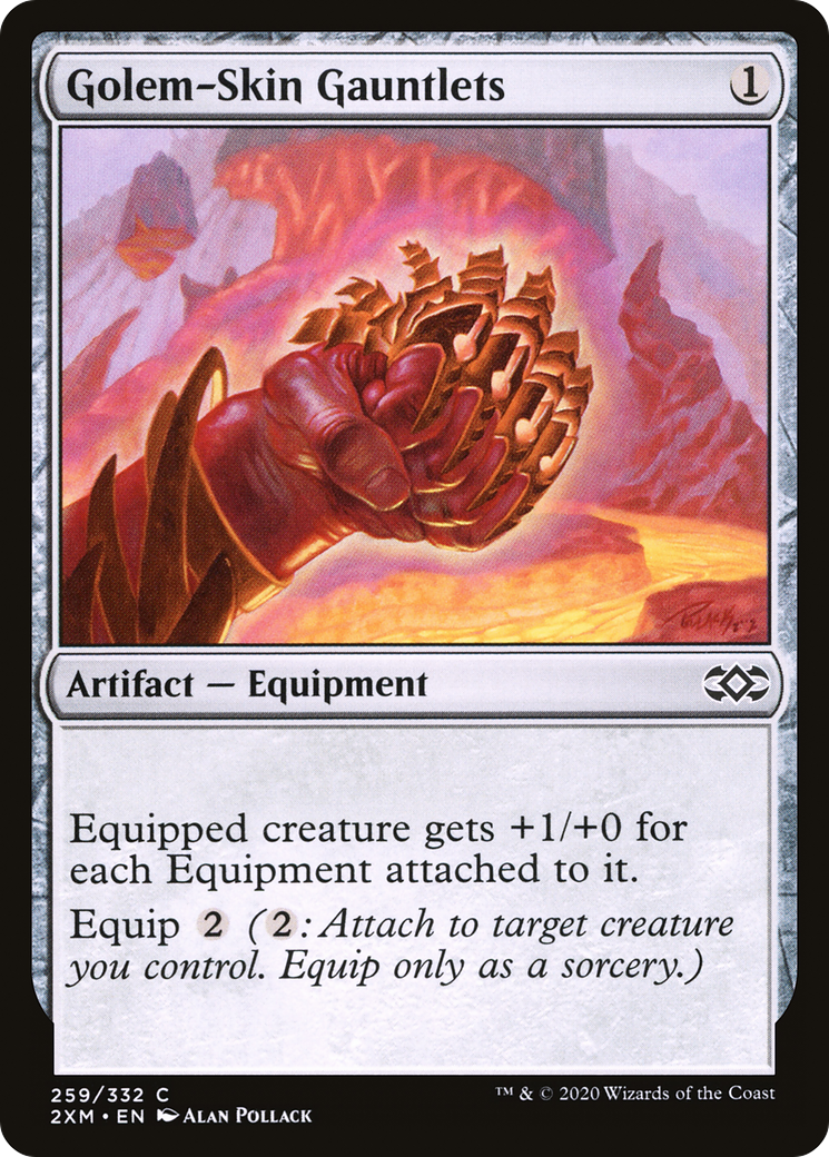 Golem-Skin Gauntlets (2XM-259) - Double Masters