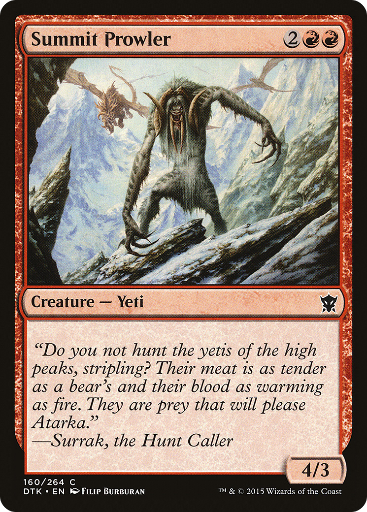 Summit Prowler (DTK-160) - Dragons of Tarkir Foil