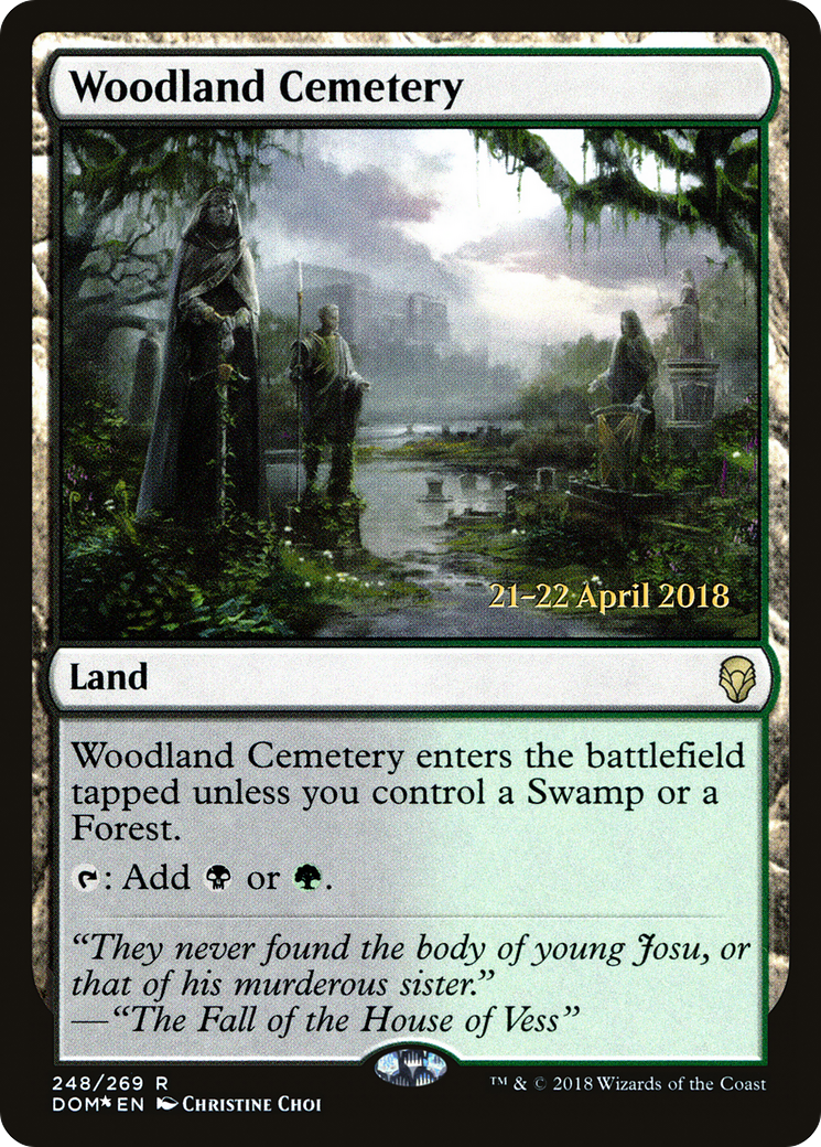 Woodland Cemetery (PRE-248) - Dominaria Promos Foil