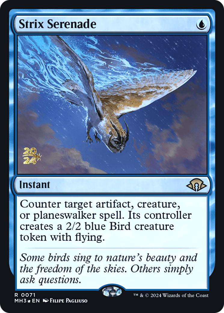 Strix Serenade (PRE-071) - Modern Horizons 3 Promos Foil