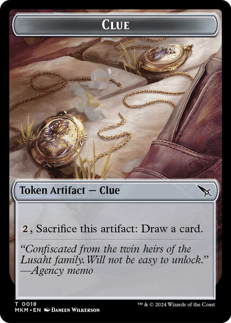 Clue (TMKM-018) - Murders at Karlov Manor Tokens