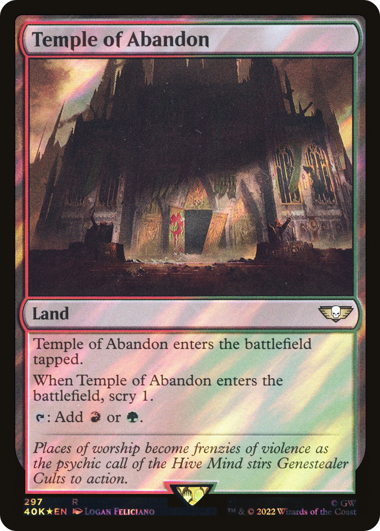 Temple of Abandon (Surge Foil) (40K-297) - Warhammer 40,000 Commander Foil