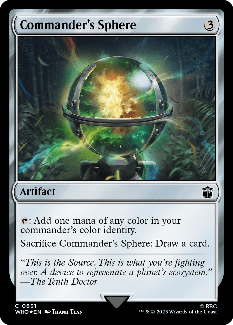 Commander's Sphere (Surge Foil) (WHO-831) - Doctor Who Foil