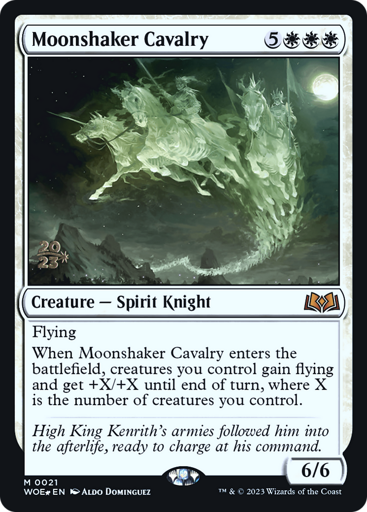 Moonshaker Cavalry (PRE-021) - Wilds of Eldraine Promos Foil