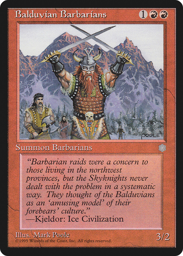 Balduvian Barbarians (ICE-) - Ice Age