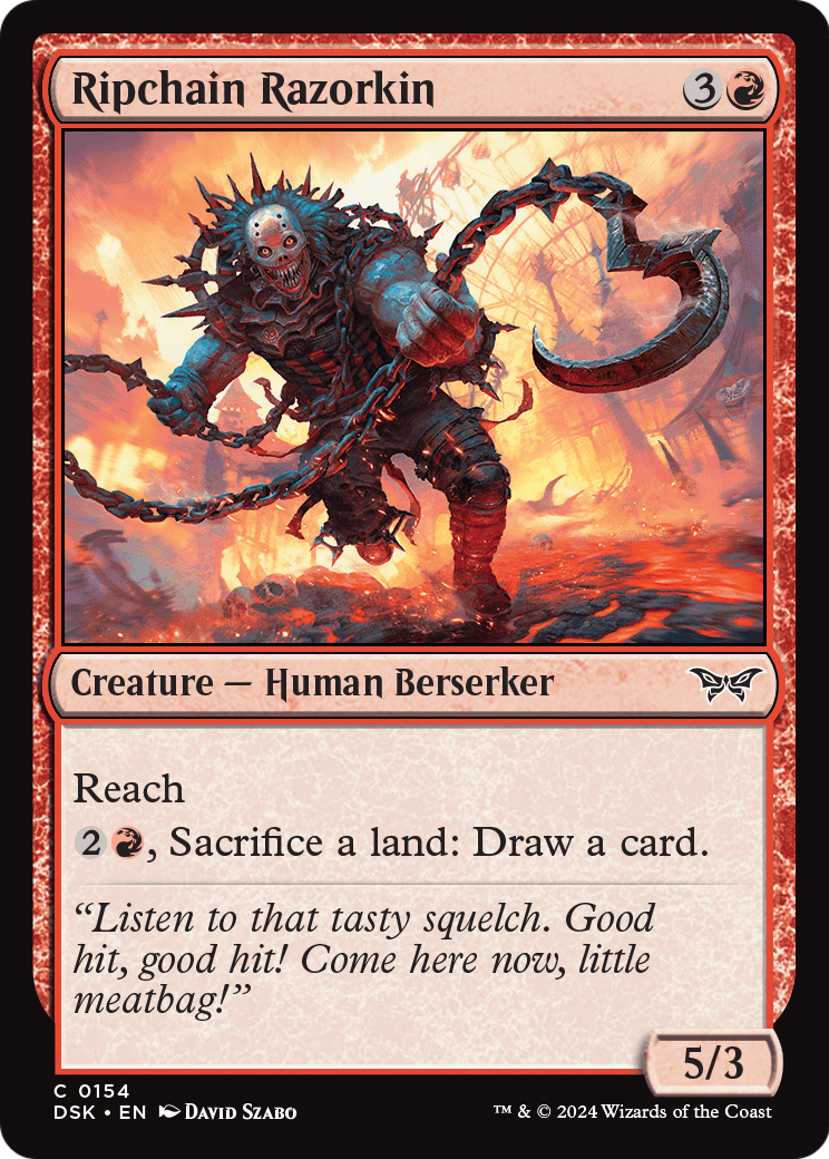 Ripchain Razorkin (DSK-154) - Duskmourn: House of Horror Foil