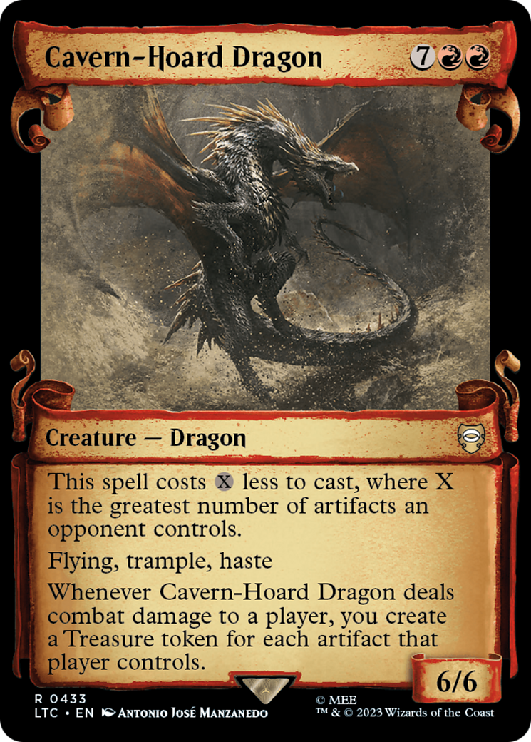 Cavern-Hoard Dragon (Showcase Scrolls) (LTC-433) - Tales of Middle-earth Commander: (Showcase)