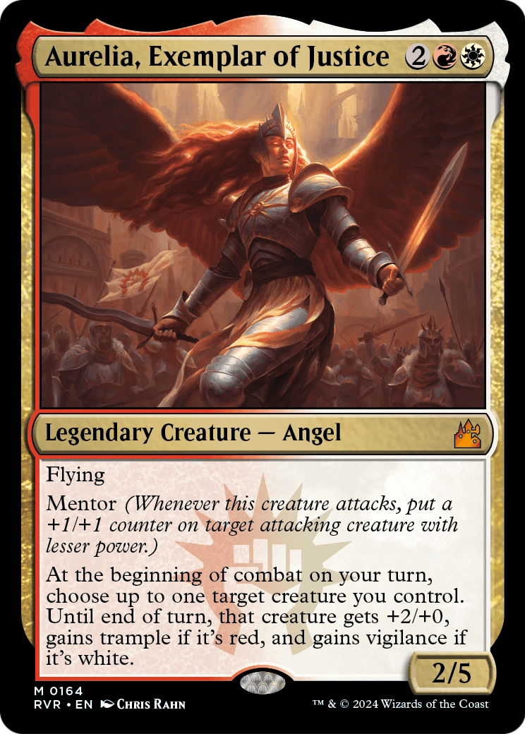 Aurelia, Exemplar of Justice (RVR-164) - Ravnica Remastered