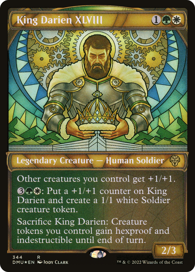 King Darien XLVIII (Textured Foil) (DMU-344) - Dominaria United: (Showcase) Foil