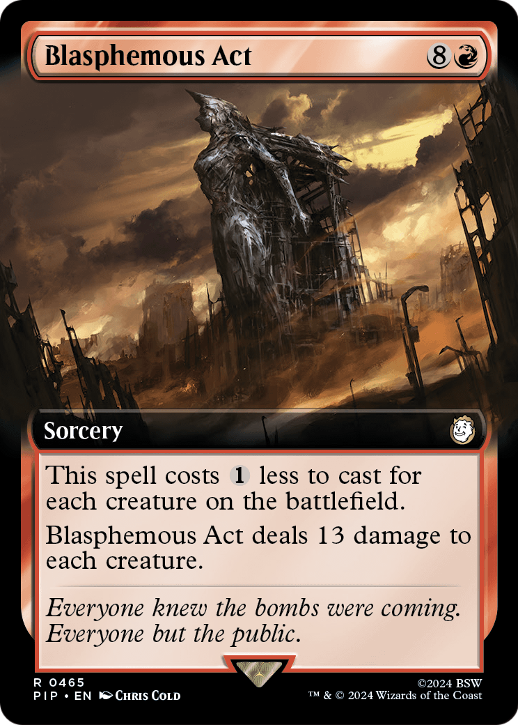 Blasphemous Act (Extended Art) (PIP-465) - Fallout: (Extended Art) Foil