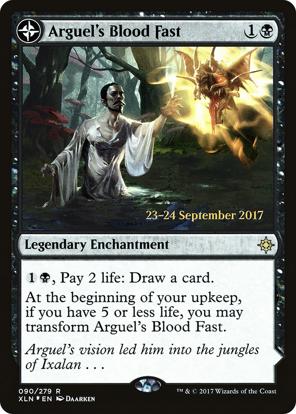 Arguel's Blood Fast (PRE-090) - Ixalan Promos: (compasslanddfc) Foil