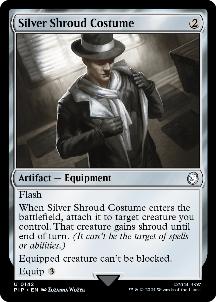 Silver Shroud Costume (PIP-142) - Fallout