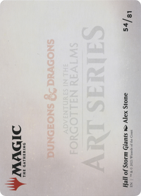 Hall of Storm Giants // Hall of Storm Giants (AAFR-054) - Adventures in the Forgotten Realms Art Series (Borderless) Foil