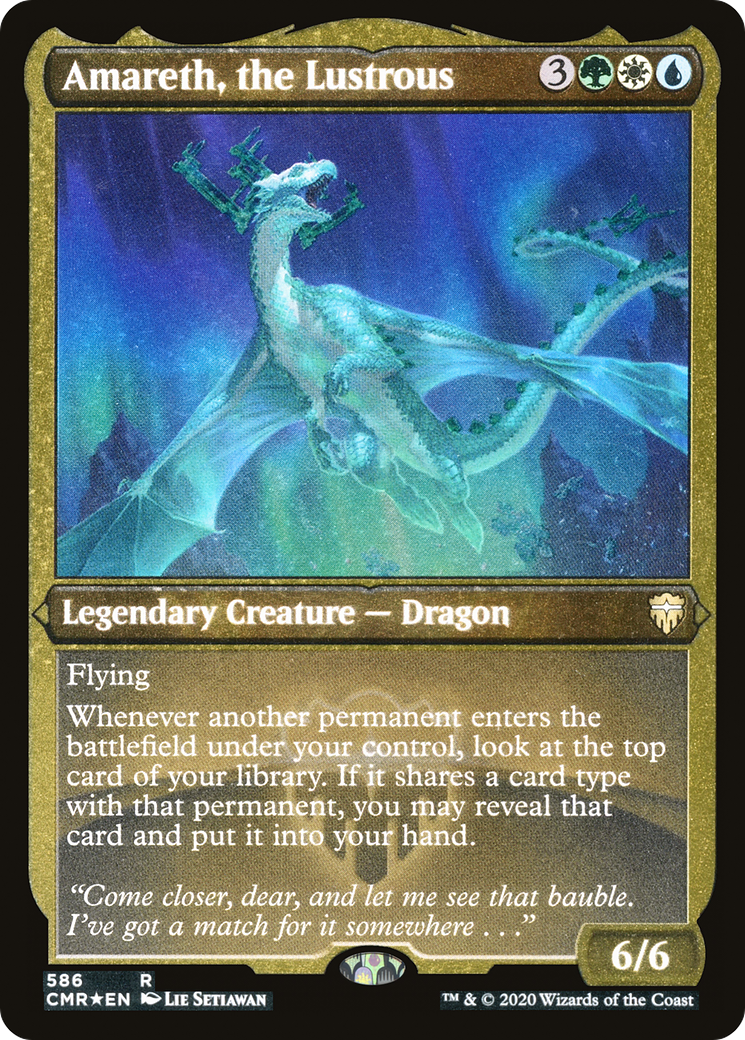 Amareth, the Lustrous (Foil Etched) (CMR-586) - Commander Legends Foil