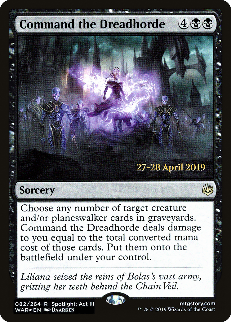 Command the Dreadhorde (PRE-082) - War of the Spark Promos Foil