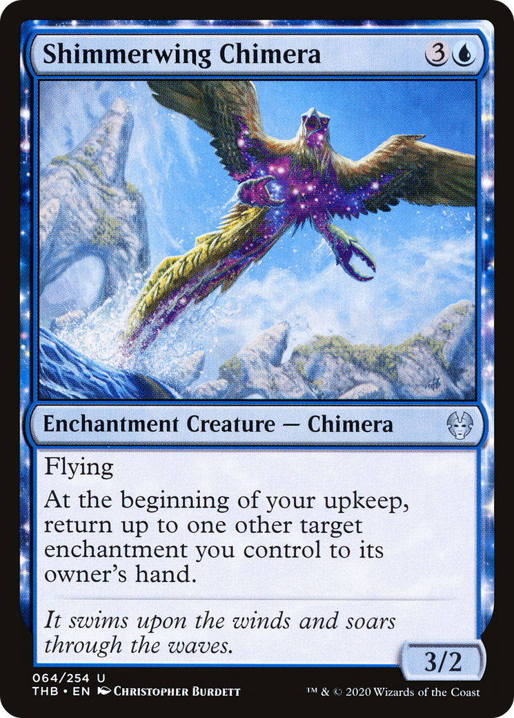 Shimmerwing Chimera (THB-064) - Theros Beyond Death: (enchantment) Foil