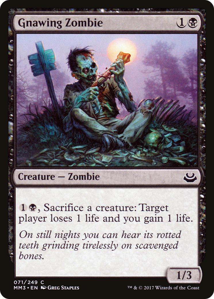 Gnawing Zombie (MM3-071) - Modern Masters 2017 Foil