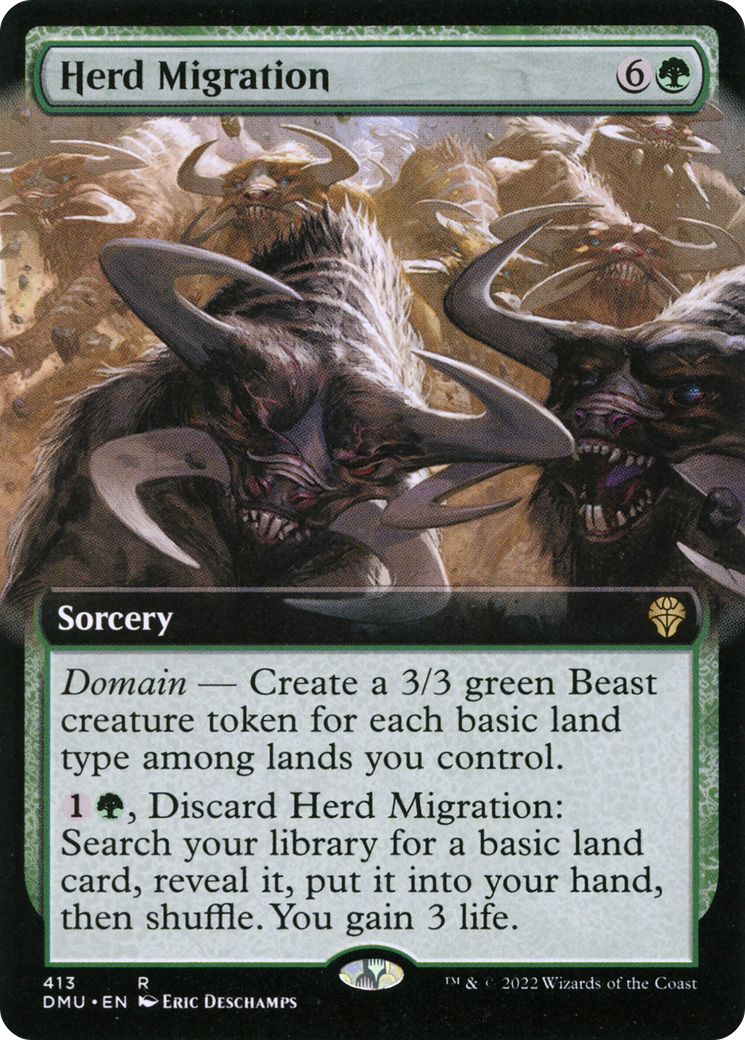 Herd Migration (Extended Art) (DMU-413) - Dominaria United: (Extended Art)