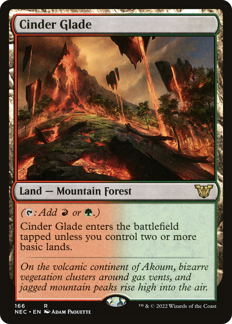 Cinder Glade (NEC-166) - Neon Dynasty Commander