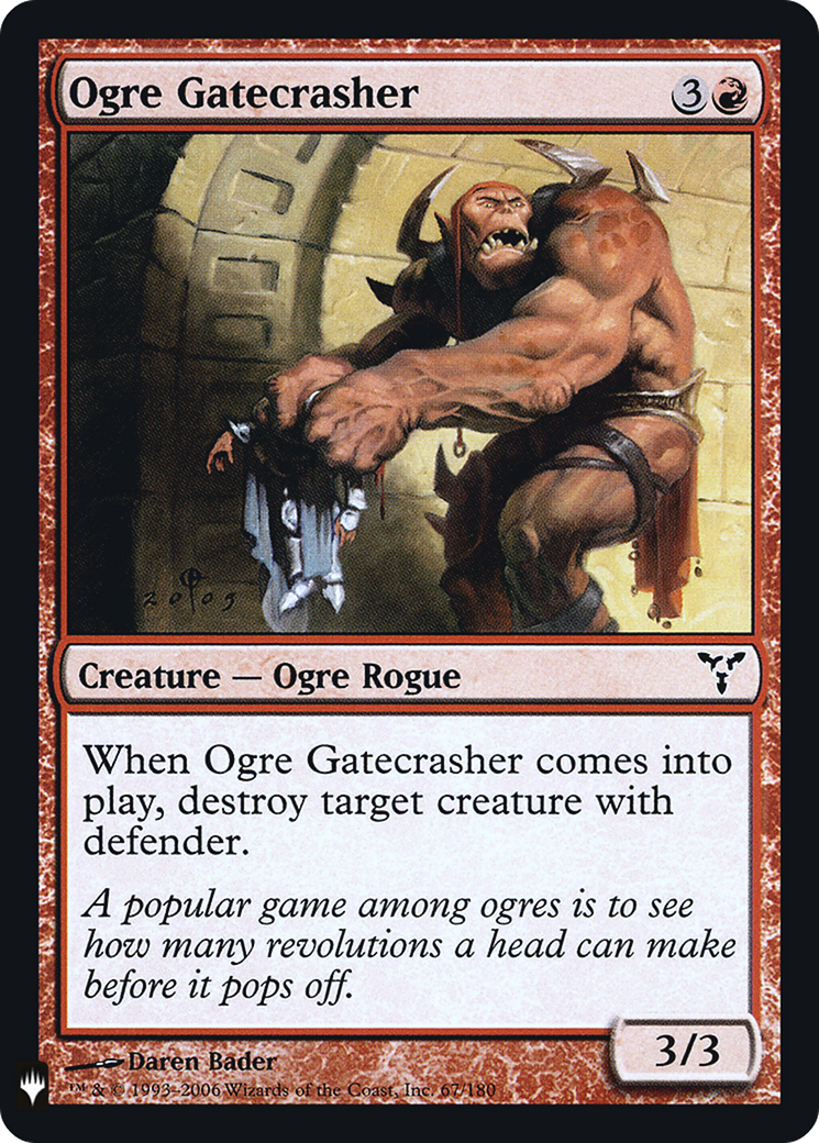 Ogre Gatecrasher (LIST-067) - The List Foil