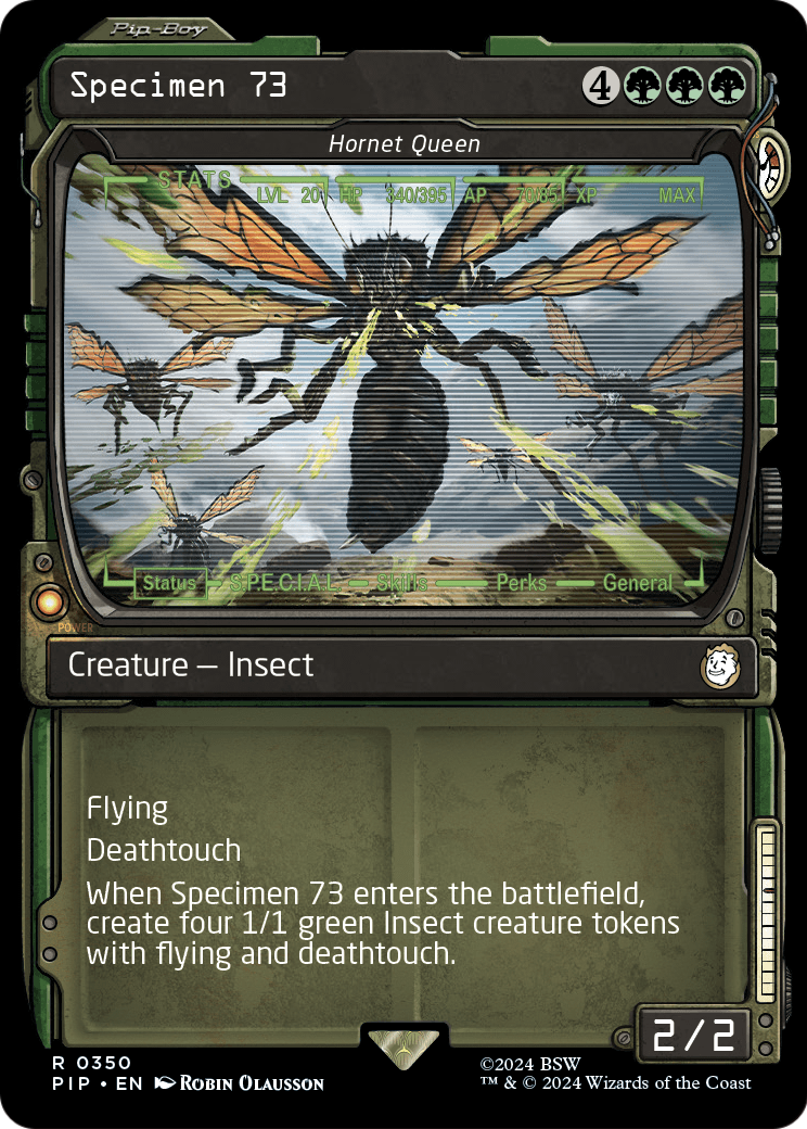 Specimen 73 - Hornet Queen (Showcase) (PIP-350) - Fallout / Specimen 73: (Showcase) Foil