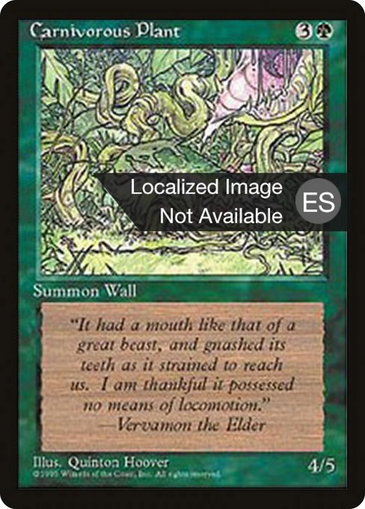 Carnivorous Plant (4BB-) - Fourth Edition Foreign Black Border