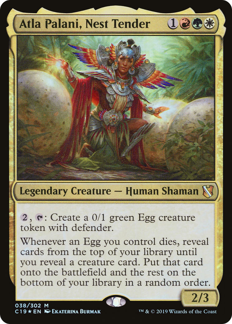 Atla Palani, Nest Tender (C19-038) - Commander 2019 Foil