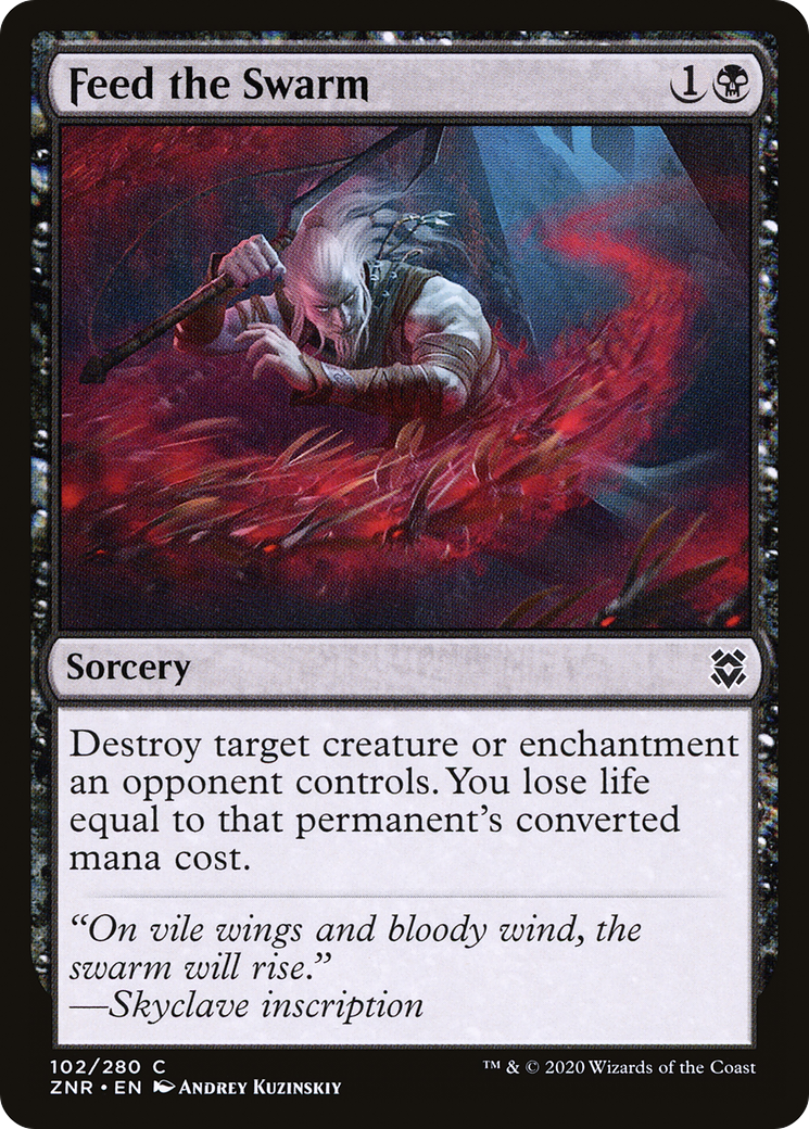 Feed the Swarm (ZNR-102) - Zendikar Rising Foil