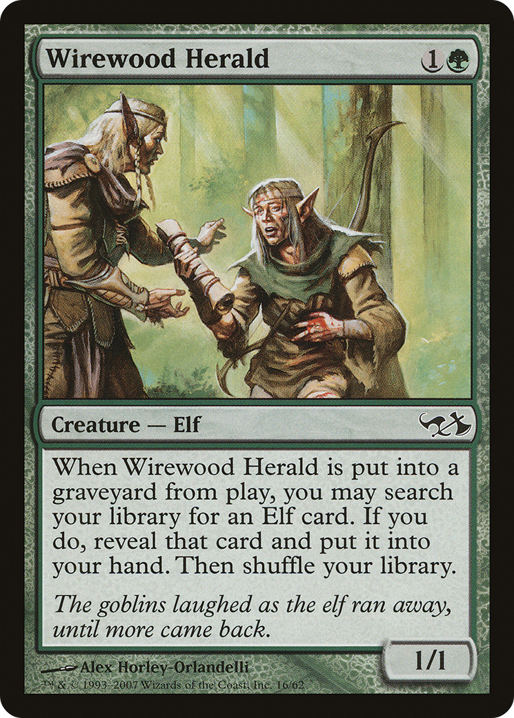 Wirewood Herald (EVG-016) - Duel Decks: Elves vs. Goblins Foil