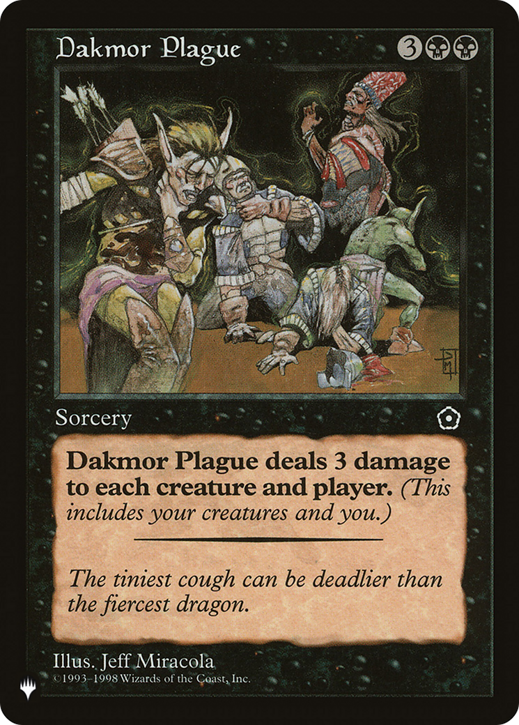 Dakmor Plague (LIST-) - The List