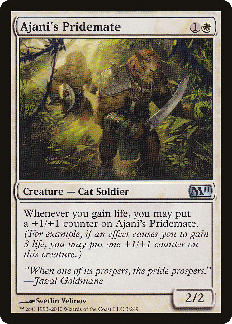 Ajani's Pridemate (M11-003) - Magic 2011 Foil