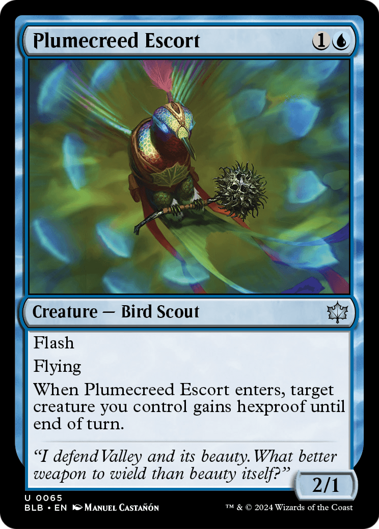 Plumecreed Escort (BLB-065) - Bloomburrow