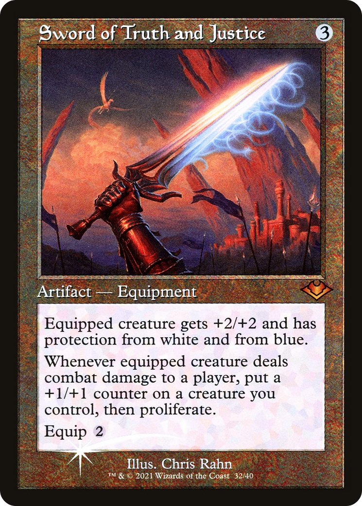 Sword of Truth and Justice (Retro Frame) (MH1-032) - Modern Horizons 1 Timeshifts Foil