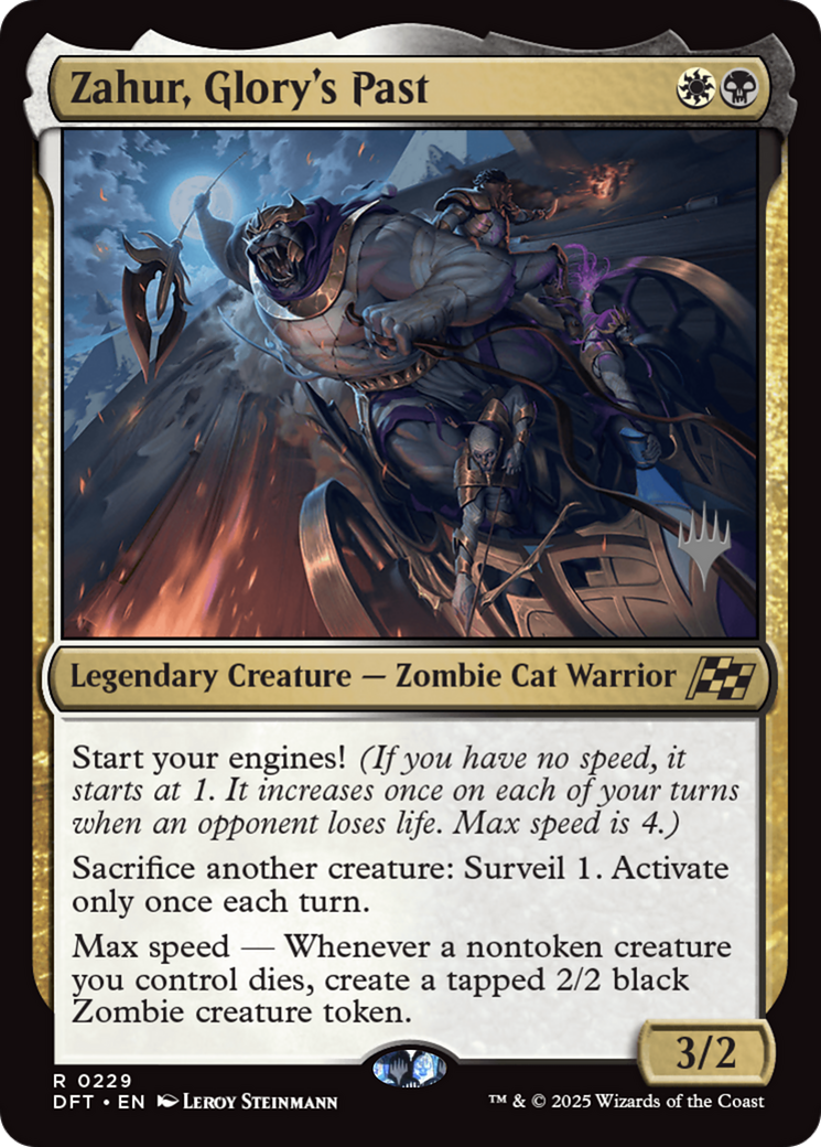 Zahur, Glory's Past (PPDFT-229) - Promo Pack: Aetherdrift Foil