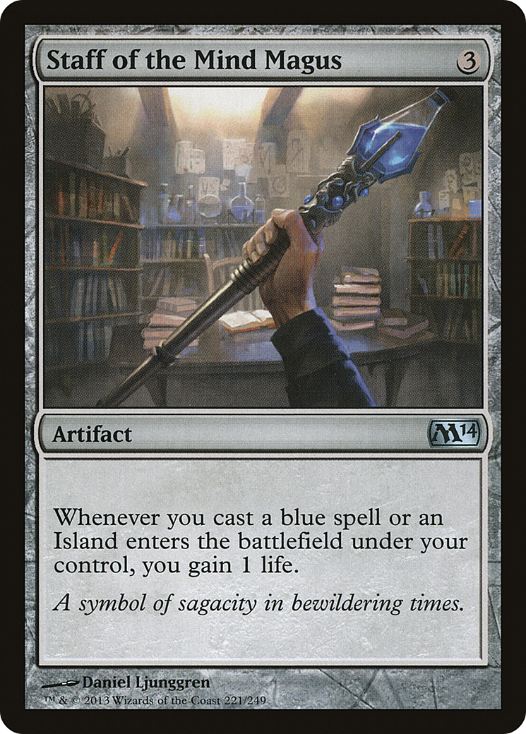 Staff of the Mind Magus (M14-221) - Magic 2014 Foil