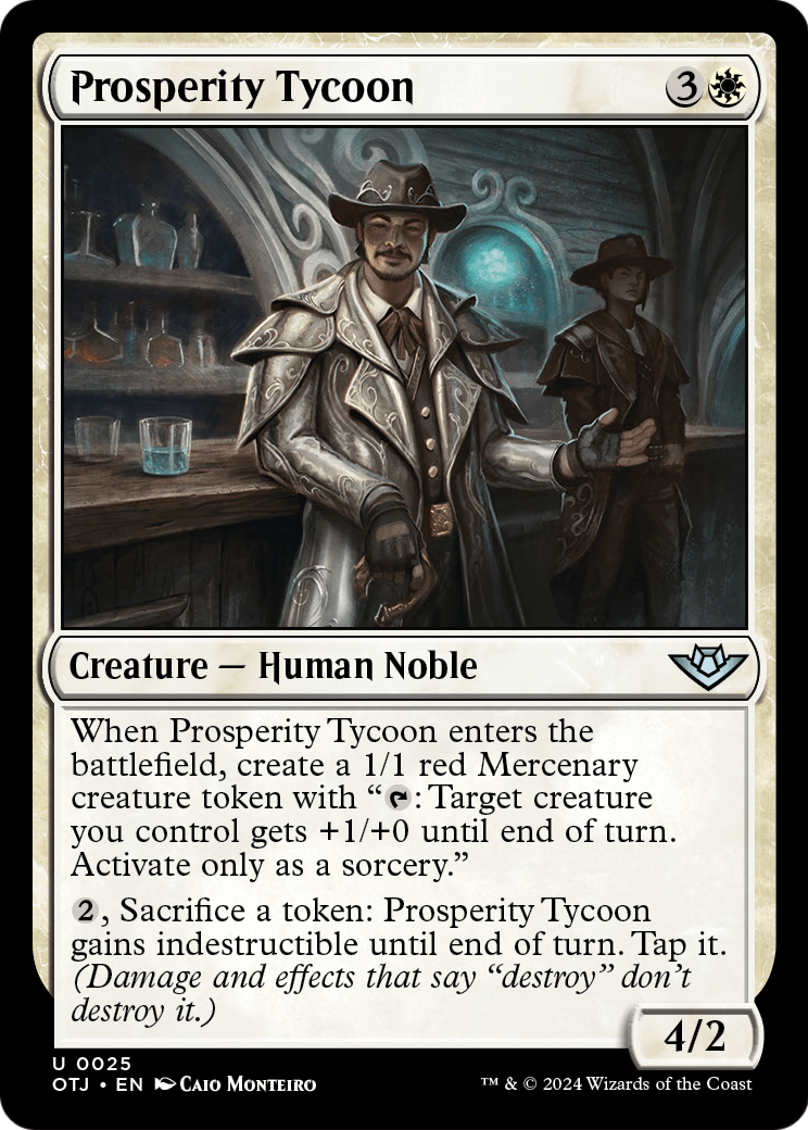 Prosperity Tycoon (OTJ-025) - Outlaws of Thunder Junction Foil