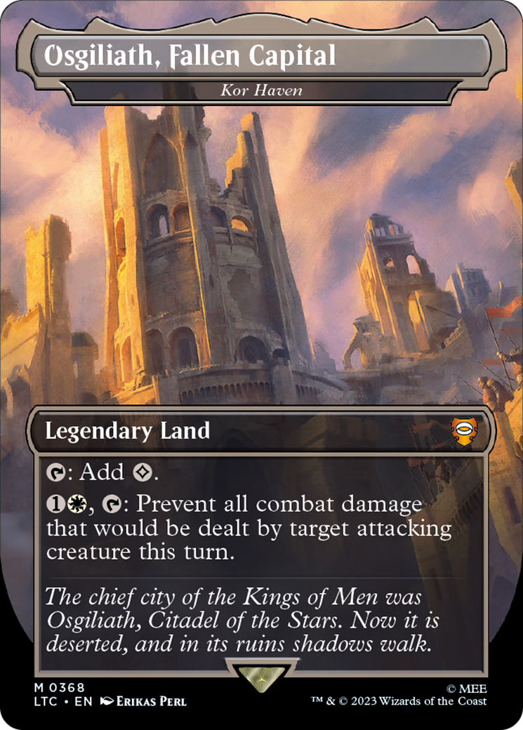 Osgiliath, Fallen Capital - Kor Haven (LTC-368) - Tales of Middle-earth Commander / Osgiliath, Fallen Capital (Borderless)