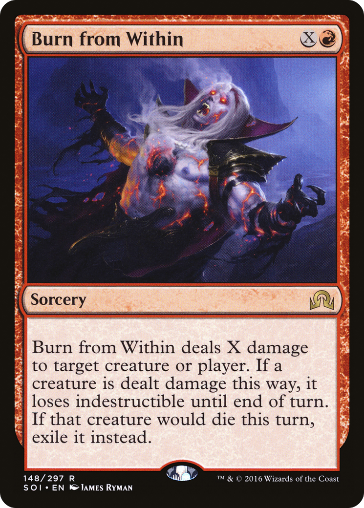 Burn from Within (SOI-148) - Shadows over Innistrad Foil